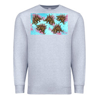 Heather Grey dinosaur stegosaurus sippy cup Premium Sweatshirt - Artiststas