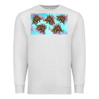 Oatmeal Heather dinosaur stegosaurus sippy cup Premium Sweatshirt - Artiststas