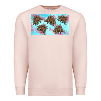 Pale Pink dinosaur stegosaurus sippy cup Premium Sweatshirt - Artiststas