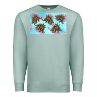 Seafoam dinosaur stegosaurus sippy cup Premium Sweatshirt - Artiststas