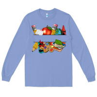 Colony Blue teacher name frame custom Long Sleeve Tee - texasbilliewilder