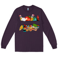 Plum teacher name frame custom Long Sleeve Tee - texasbilliewilder