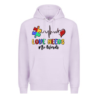 Lilac love needs no words Premium Hoodie - MaliasSmallBusiness