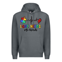 Rock love needs no words Premium Hoodie - MaliasSmallBusiness