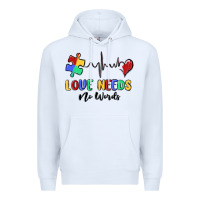 White love needs no words Premium Hoodie - MaliasSmallBusiness