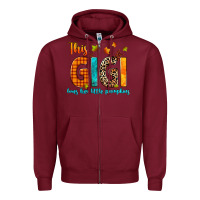 Burgundy this gigi loves her little pumpkins Zipper Hoodie - texasbilliewilder