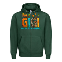 Sports Green this gigi loves her little pumpkins Zipper Hoodie - texasbilliewilder