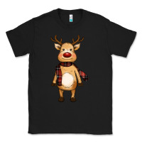 Black cute reindeer Classic Tee - RanaPortraitStore