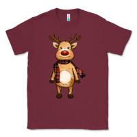 Burgundy cute reindeer Classic Tee - RanaPortraitStore