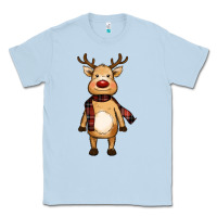 Dusty Blue cute reindeer Classic Tee - RanaPortraitStore
