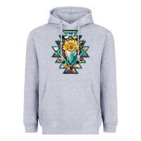 Heather Grey cowhide leopard bull skull aztec Heavyweight Hoodie - JahusDesignShop