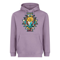 Lavender cowhide leopard bull skull aztec Heavyweight Hoodie - JahusDesignShop