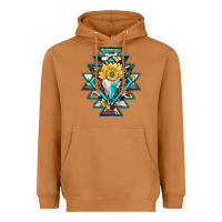 Meerkat cowhide leopard bull skull aztec Heavyweight Hoodie - JahusDesignShop