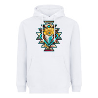 White cowhide leopard bull skull aztec Heavyweight Hoodie - JahusDesignShop
