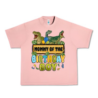 Salmon mommy of the birthday boy Urban Heavy Tee - MaliasSmallBusiness