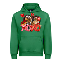 Emerald xo xo with leopard and cowhide heart Urban Hoodie - NancyCooperArtShop
