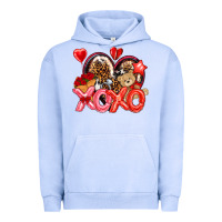 Pigment Grape Ice xo xo with leopard and cowhide heart Urban Hoodie - NancyCooperArtShop