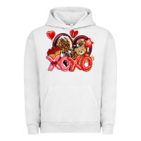Pigment Lunar Rock xo xo with leopard and cowhide heart Urban Hoodie - NancyCooperArtShop