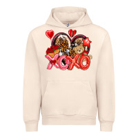 Sandshell xo xo with leopard and cowhide heart Urban Hoodie - NancyCooperArtShop