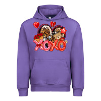 Tulip xo xo with leopard and cowhide heart Urban Hoodie - NancyCooperArtShop