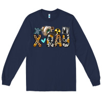 Navy x ray Long Sleeve Tee - Zillion Design Studio