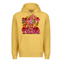 Antique Gold sassy little thing with crown Premium Hoodie - AdoDesignShop
