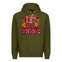 Army Green sassy little thing with crown Premium Hoodie - AdoDesignShop