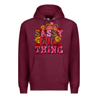 Burgundy sassy little thing with crown Premium Hoodie - AdoDesignShop
