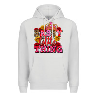Dove Grey sassy little thing with crown Premium Hoodie - AdoDesignShop