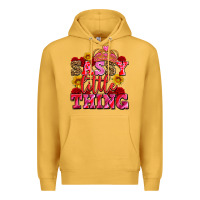 Mustard sassy little thing with crown Premium Hoodie - AdoDesignShop