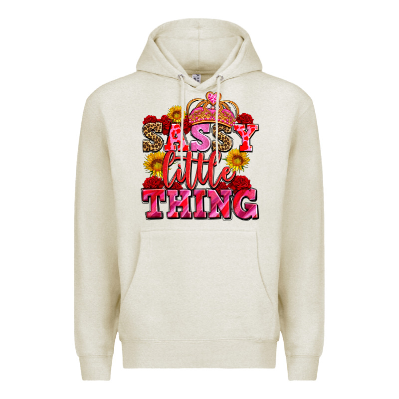 Sassy Little Thing With Crown Premium Hoodie by AdoDesignShop | Teevron