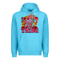 Ocean Blue sassy little thing with crown Premium Hoodie - AdoDesignShop