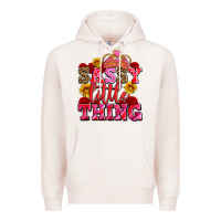 Pale Pink sassy little thing with crown Premium Hoodie - AdoDesignShop