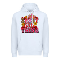 White sassy little thing with crown Premium Hoodie - AdoDesignShop