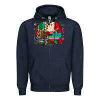 Navy mexican hearts Zipper Hoodie - CTS Tumbler Store
