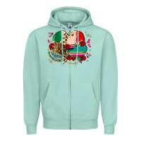 Seafoam mexican hearts Zipper Hoodie - CTS Tumbler Store