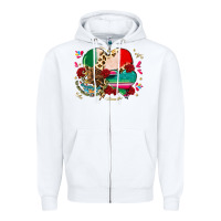 White mexican hearts Zipper Hoodie - CTS Tumbler Store