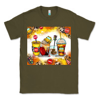 Army Green bus driver coffee cups Classic Tee - Zillion Design Studio