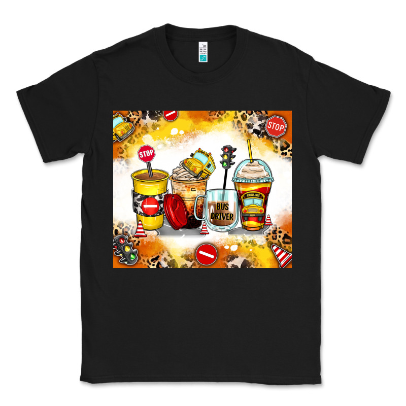 Bus Driver Coffee Cups Classic Tee by Zillion Design Studio | Teevron