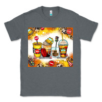 Charcoal Heather bus driver coffee cups Classic Tee - Zillion Design Studio