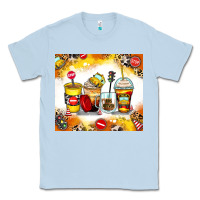 Dusty Blue bus driver coffee cups Classic Tee - Zillion Design Studio