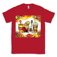 Red bus driver coffee cups Classic Tee - Zillion Design Studio
