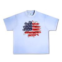 Grape Ice american flag sunflower Urban Heavy Tee - MaliasSmallBusiness