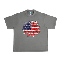 Tornado american flag sunflower Urban Heavy Tee - MaliasSmallBusiness