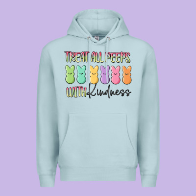 Treat All Peeps With Kindness Premium Hoodie Designed By Maliassmallbusiness
