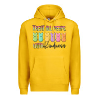 Lemon treat all peeps with kindness Premium Hoodie - MaliasSmallBusiness