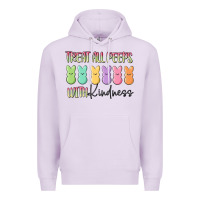 Lilac treat all peeps with kindness Premium Hoodie - MaliasSmallBusiness