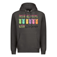 Smoke treat all peeps with kindness Premium Hoodie - MaliasSmallBusiness