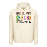 Tofu treat all peeps with kindness Premium Hoodie - MaliasSmallBusiness