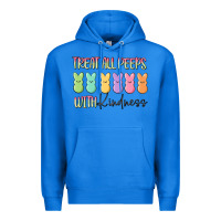 True Royal treat all peeps with kindness Premium Hoodie - MaliasSmallBusiness